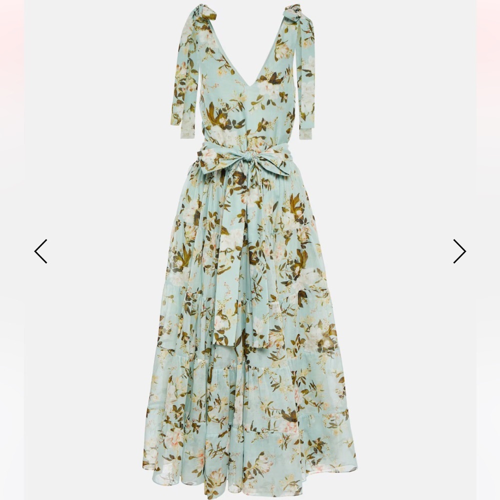 ERDEM Yesenia floral cotton and silk midi dress